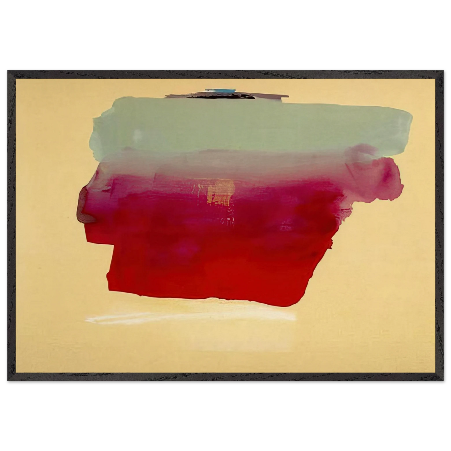 Robinson s Wrap - 1974 - Helen Frankenthaler 70x100 cm / 28x40 inches Framed Art Print – Black Wooden Frame