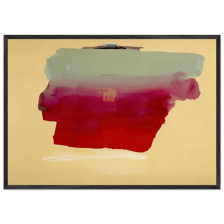 Robinson s Wrap - 1974 - Helen Frankenthaler 70x100 cm / 28x40 inches Framed Art Print – Black Wooden Frame