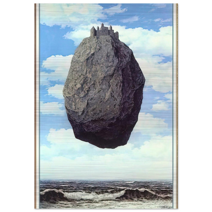 THE CASTLE OF THE PYRENEES 1959 - Rene Magritte Brushed Aluminum Print - 70x100 cm / 28x40 inches | Rene Magritte Aluminum Print | Rene Magritte Prints