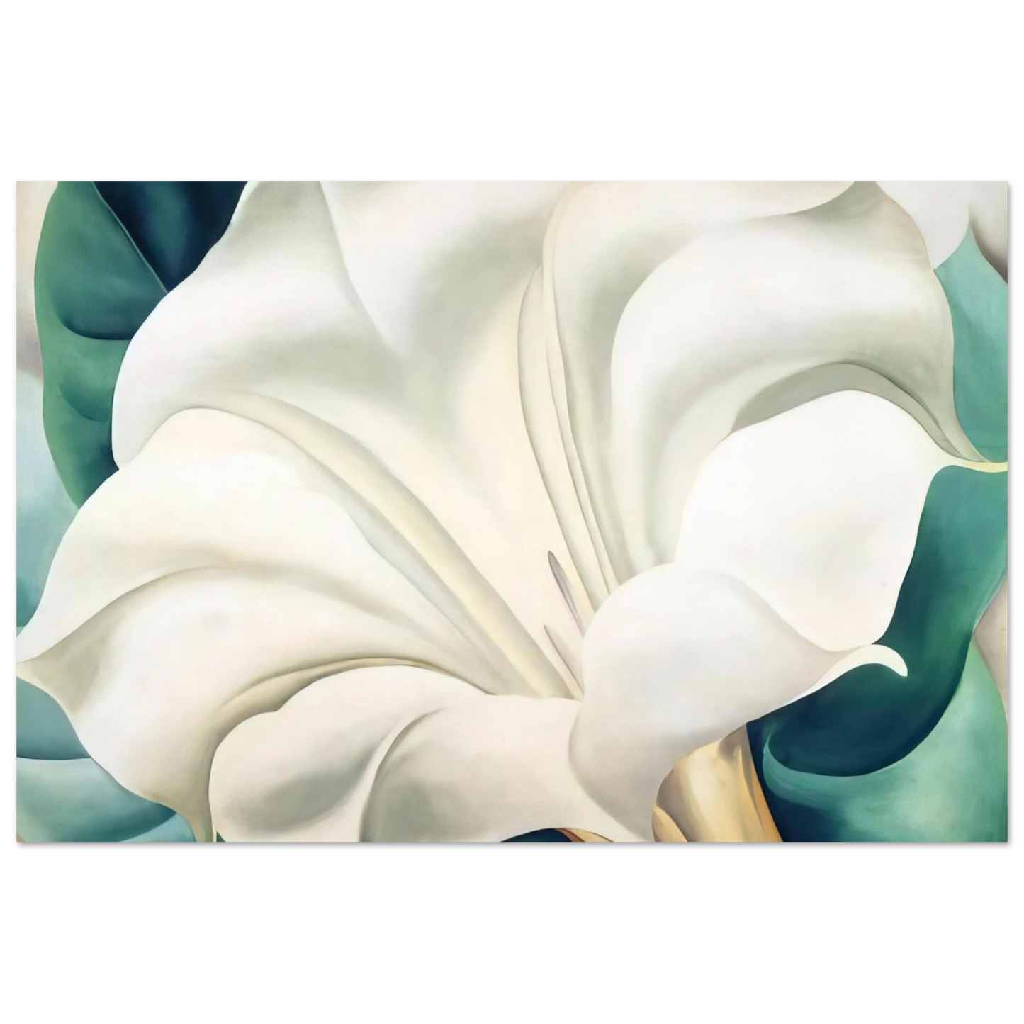 Georgia O'Keeffe - Jimson Weed 2 Fine Art Poster - 75x100 cm / 30x40 inches