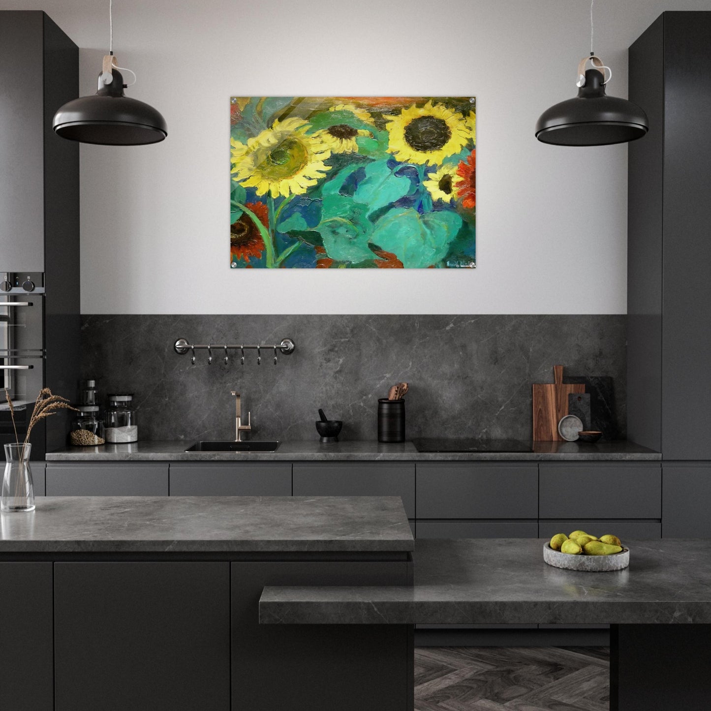 Sunflowers - Emil Nolde Acrylic Print - 70x100 cm / 28x40″ inches