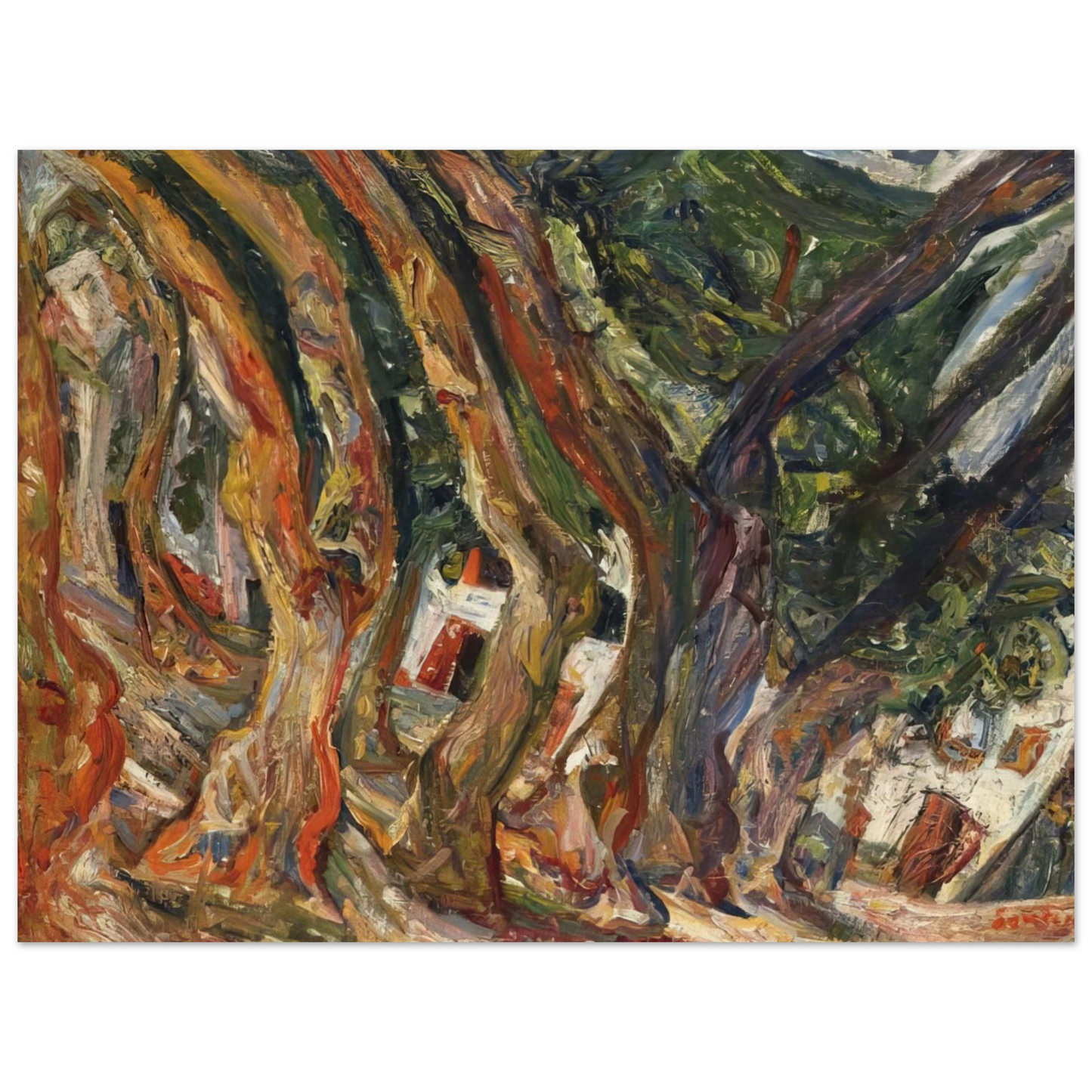 Chaim Soutine - PLANE TREES AT CERET 1920 0 Fine Art Poster - Default Title