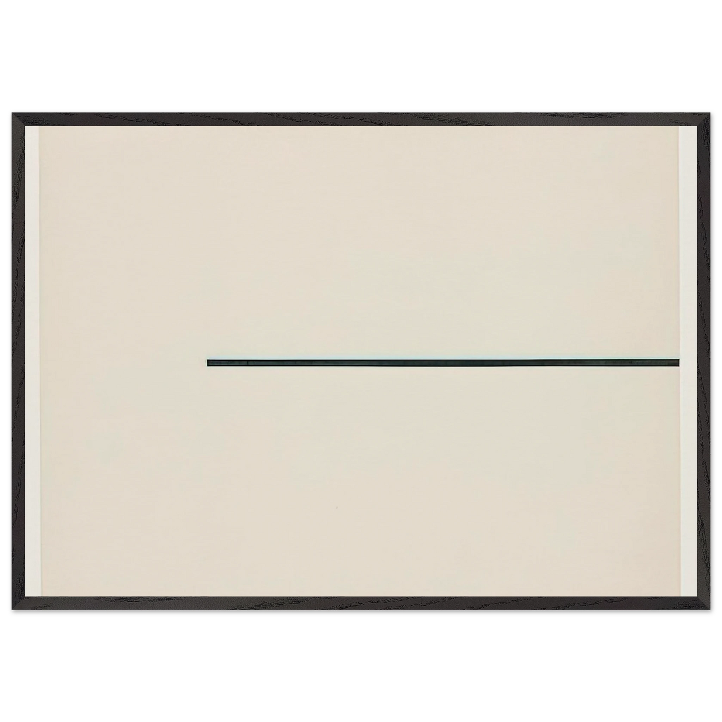 Horizontal Line - Ellsworth Kelly 70x100 cm / 28x40 inches Framed Art Print – Black Wooden Frame