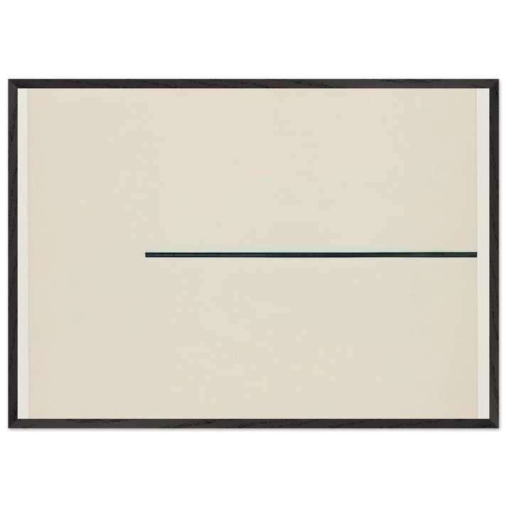 Horizontal Line - Ellsworth Kelly 70x100 cm / 28x40 inches Framed Art Print – Black Wooden Frame