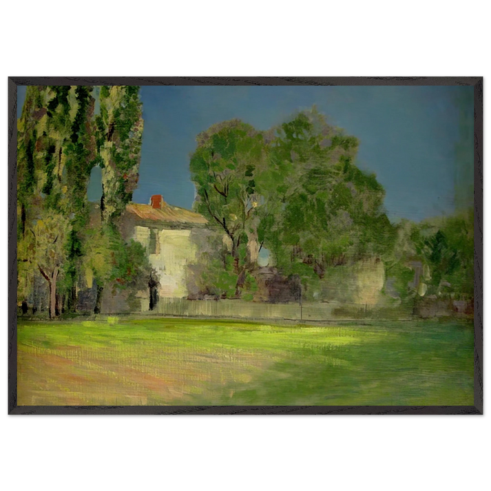 PEYRLEBADE 1888 - Odilon Redon 70x100 cm / 28x40 inches Framed Art Print – Black Wooden Frame