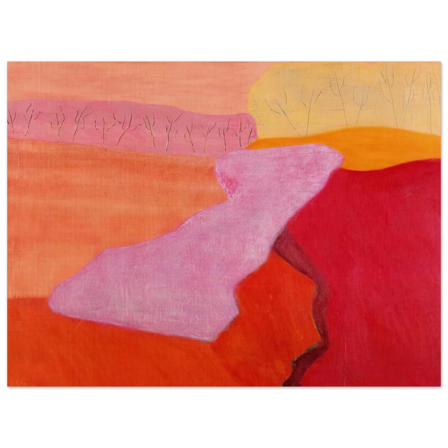 Milton Avery - Shapes of Spring - 1952 Fine Art Poster - Default Title