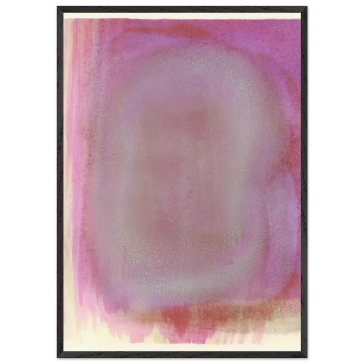 UNTITLED 1964 N5 - Gotthard Graubner 70x100 cm / 28x40 inches Framed Art Print – Black Wooden Frame