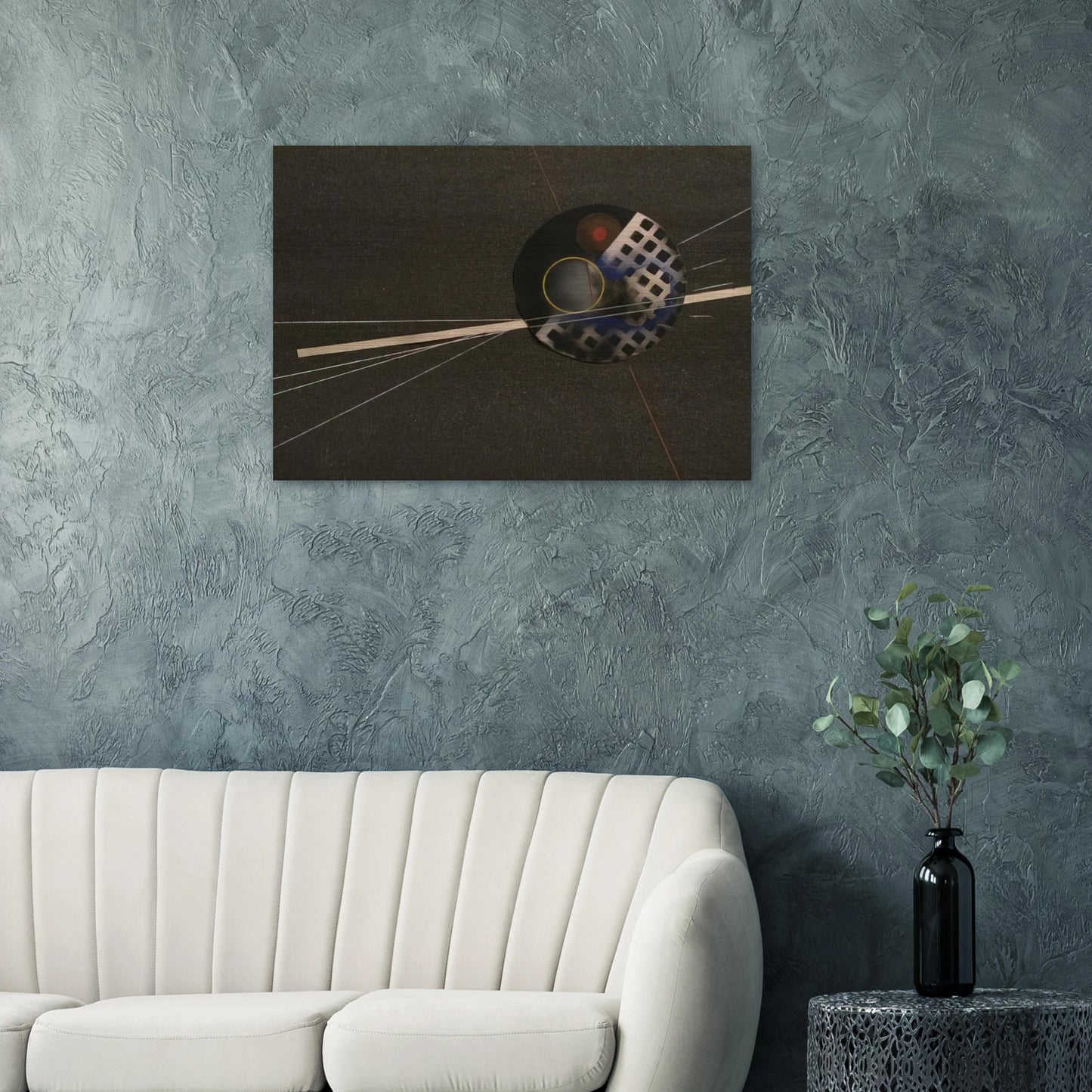 Emery Paper collage - Laszlo Moholy-Nagy Brushed Aluminum Print - 70x100 cm / 28x40 inches | Laszlo Moholy-Nagy Aluminum Print | Laszlo Moholy-Nagy Prints