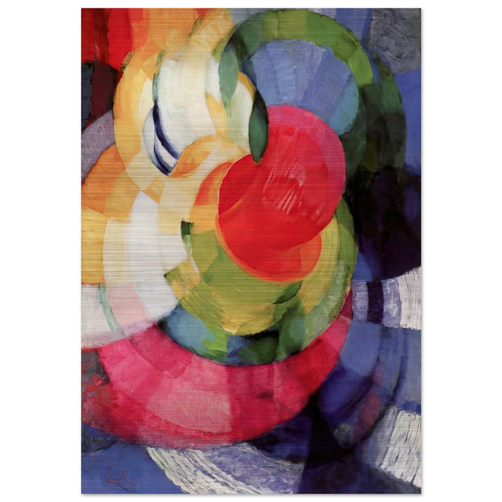Disks of Newton, Study for Fugue in Two Colors - Frantisek Kupka Brushed Aluminum Print - 70x100 cm / 28x40 inches | Frantisek Kupka Aluminum Print | Frantisek Kupka Prints