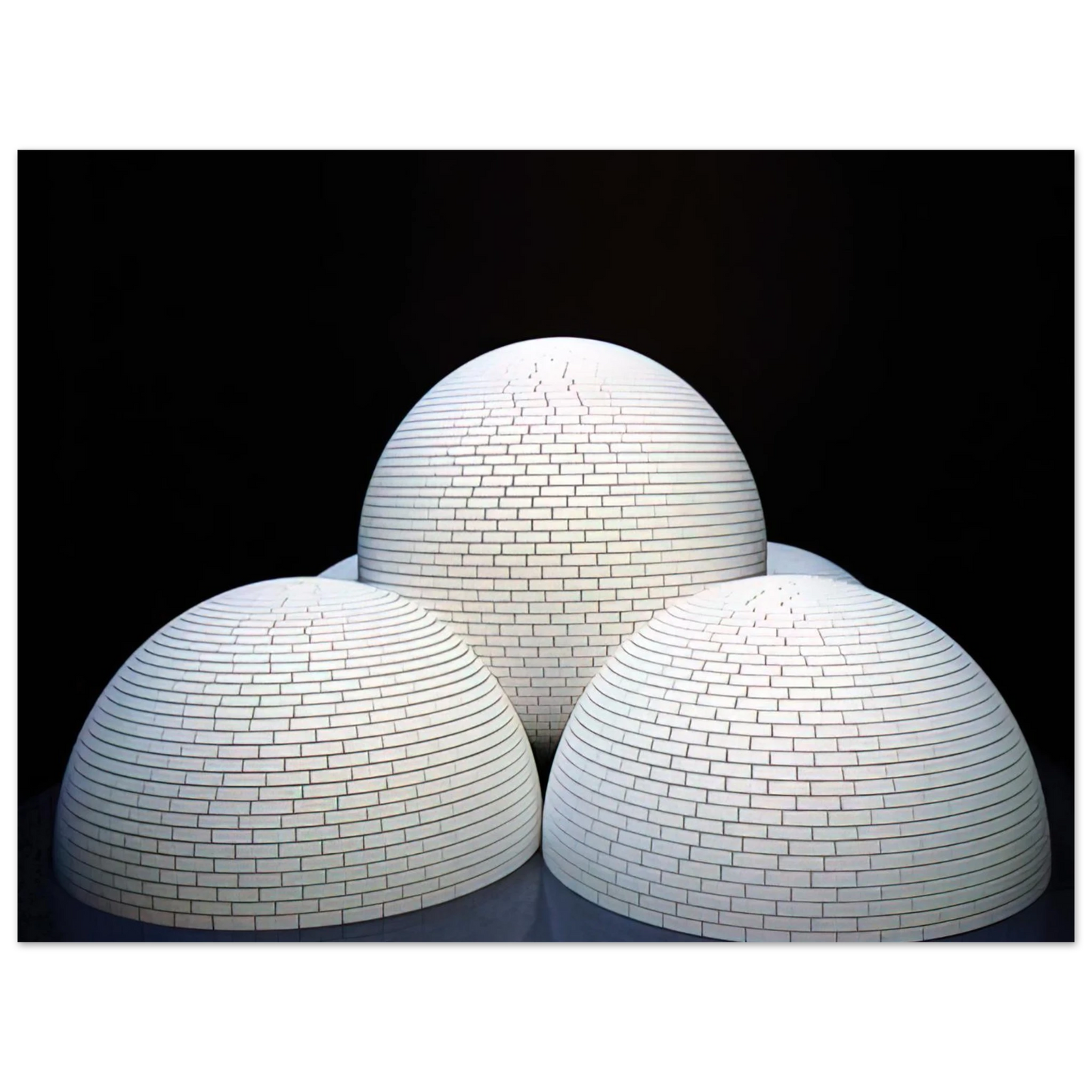 Sol LeWitt - Model for Brick Structure four domes and a sphere Fine Art Poster - Default Title