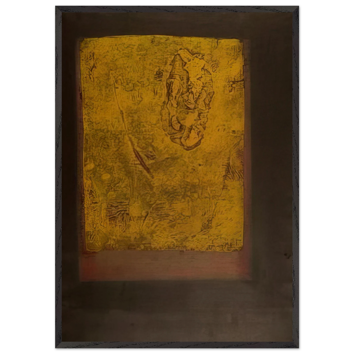 Evidence A - 1963 - Hiroyuki Tajima 70x100 cm / 28x40 inches Framed Art Print – Black Wooden Frame