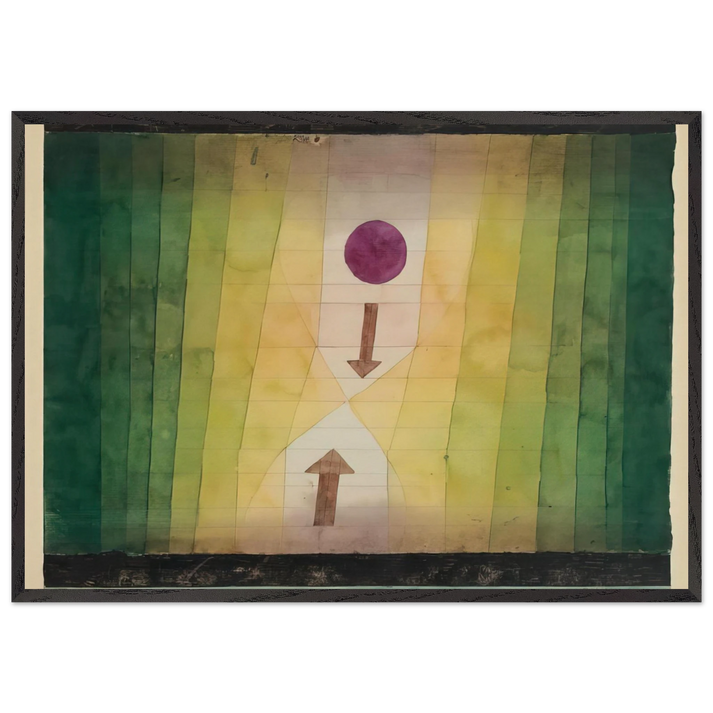 BEFORE THE BLITZ 1923 - Paul Klee 70x100 cm / 28x40 inches Framed Art Print – Black Wooden Frame
