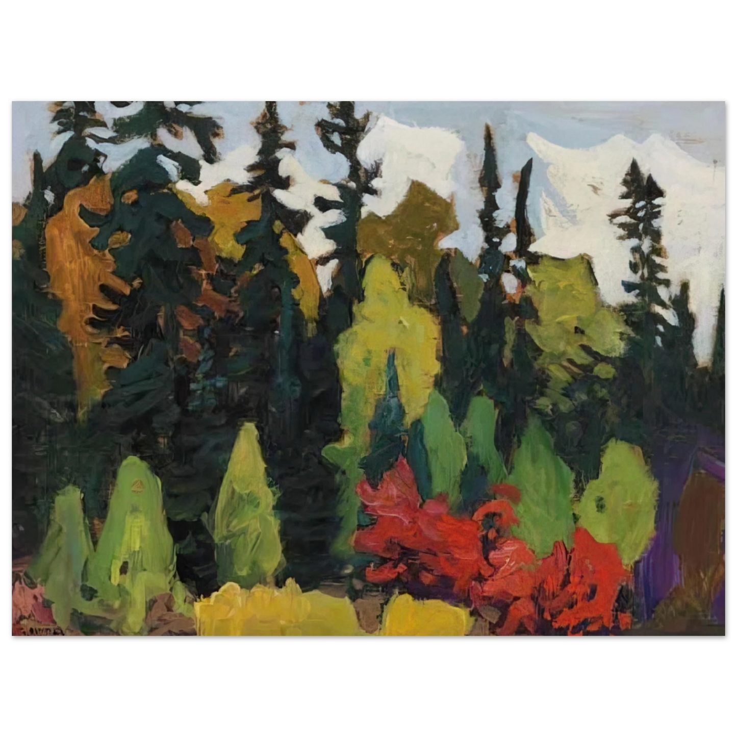 Lawren Harris - Woods, Algoma - 1918 Fine Art Poster - Default Title