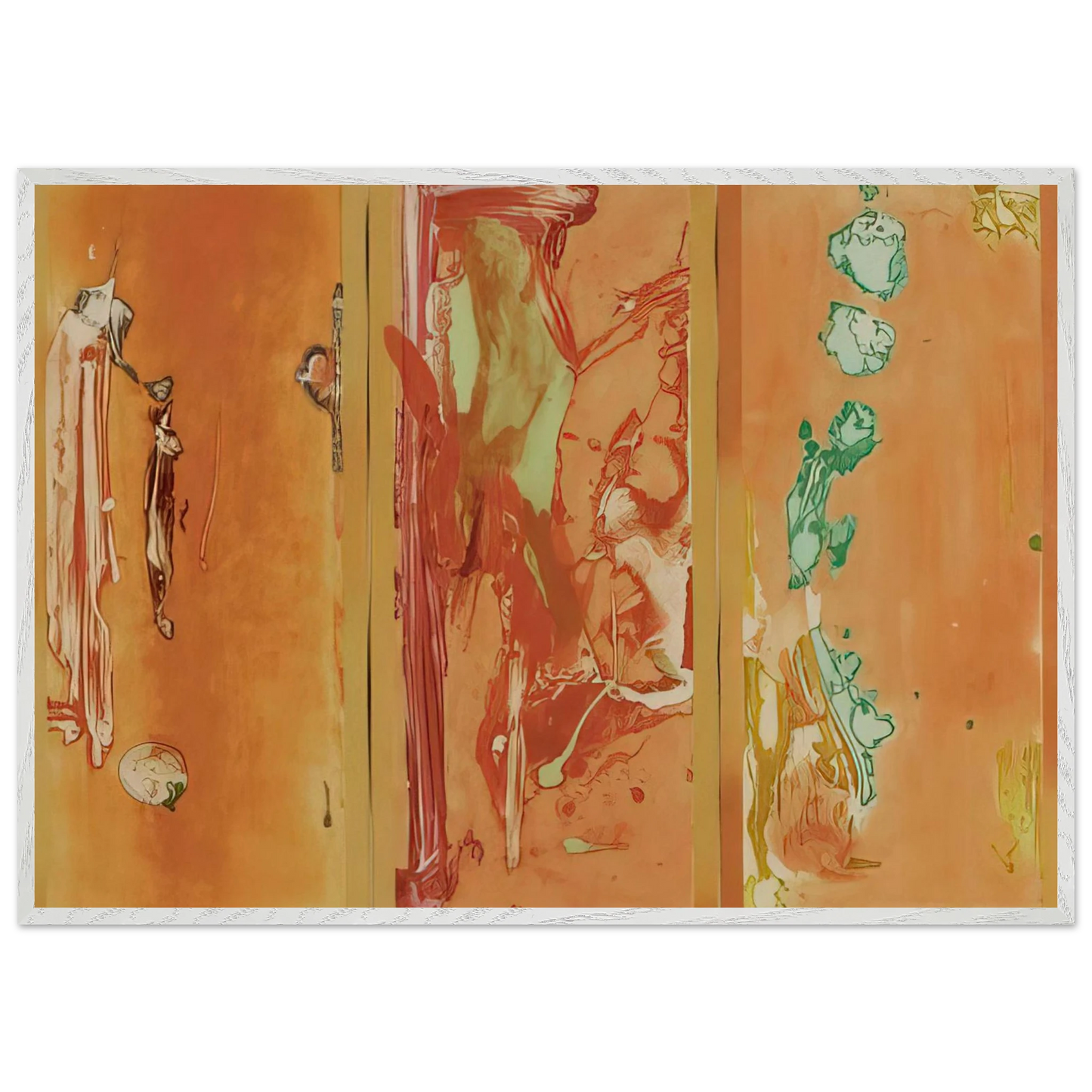 Helen Frankenthaler - Gateway - 1988 Wall art - A2 (42 x 59.4 cm) - Premium Wooden Framed Poster With Fine Art Paper - White frame