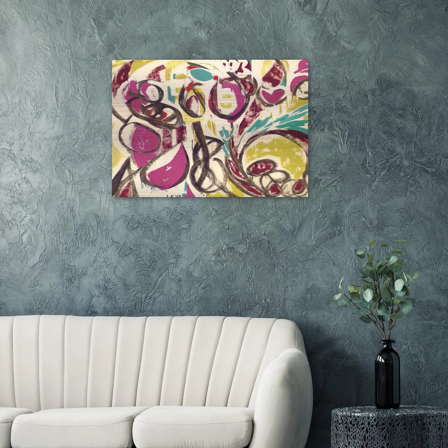 Thaw - Lee Krasner Brushed Aluminum Print - 70x100 cm / 28x40 inches | Lee Krasner Aluminum Print | Lee Krasner Prints
