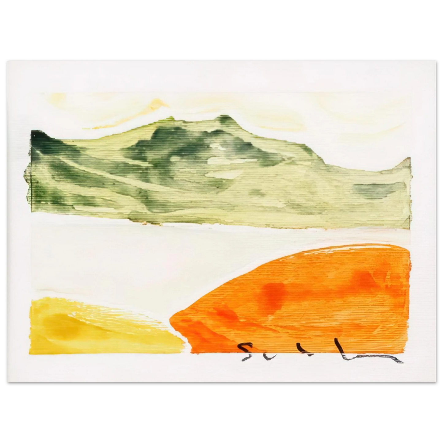 Mario Schifano - Pomeriggio anemico - 1982 Fine Art Poster - Default Title