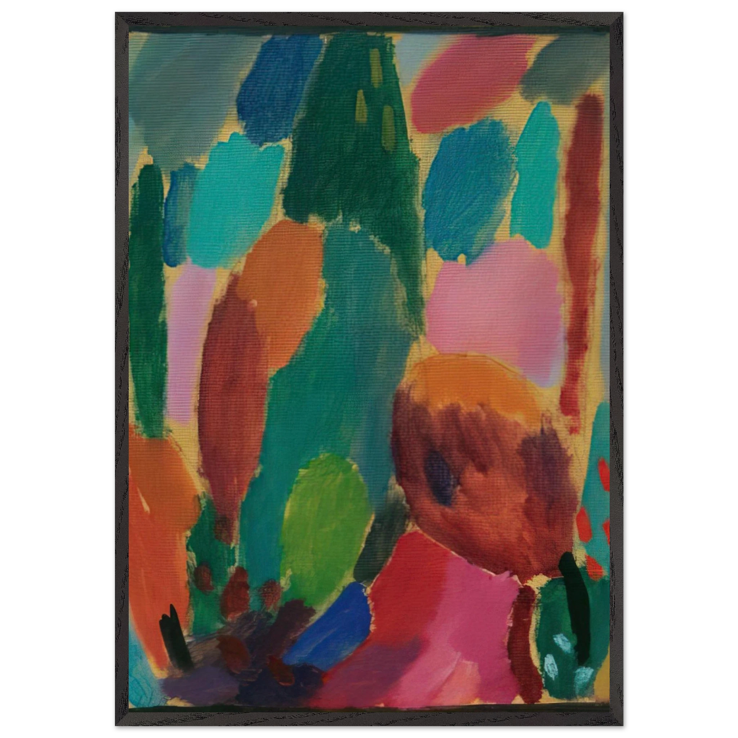VARIATION Z RTLICHKEITEN 1917 - Alexej von Jawlensky Framed Art Print – Black Wooden Frame - Default Title - -Framed Art Print