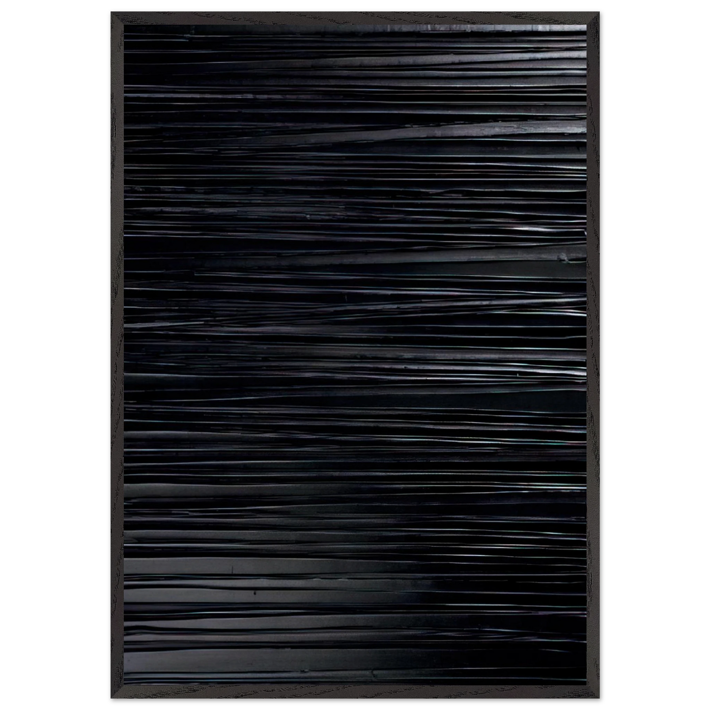 Peinture 130 x 81 cm 20-03-2004 - 2004 - Pierre Soulages Framed Art Print – Black Wooden Frame - Default Title - -Framed Art Print