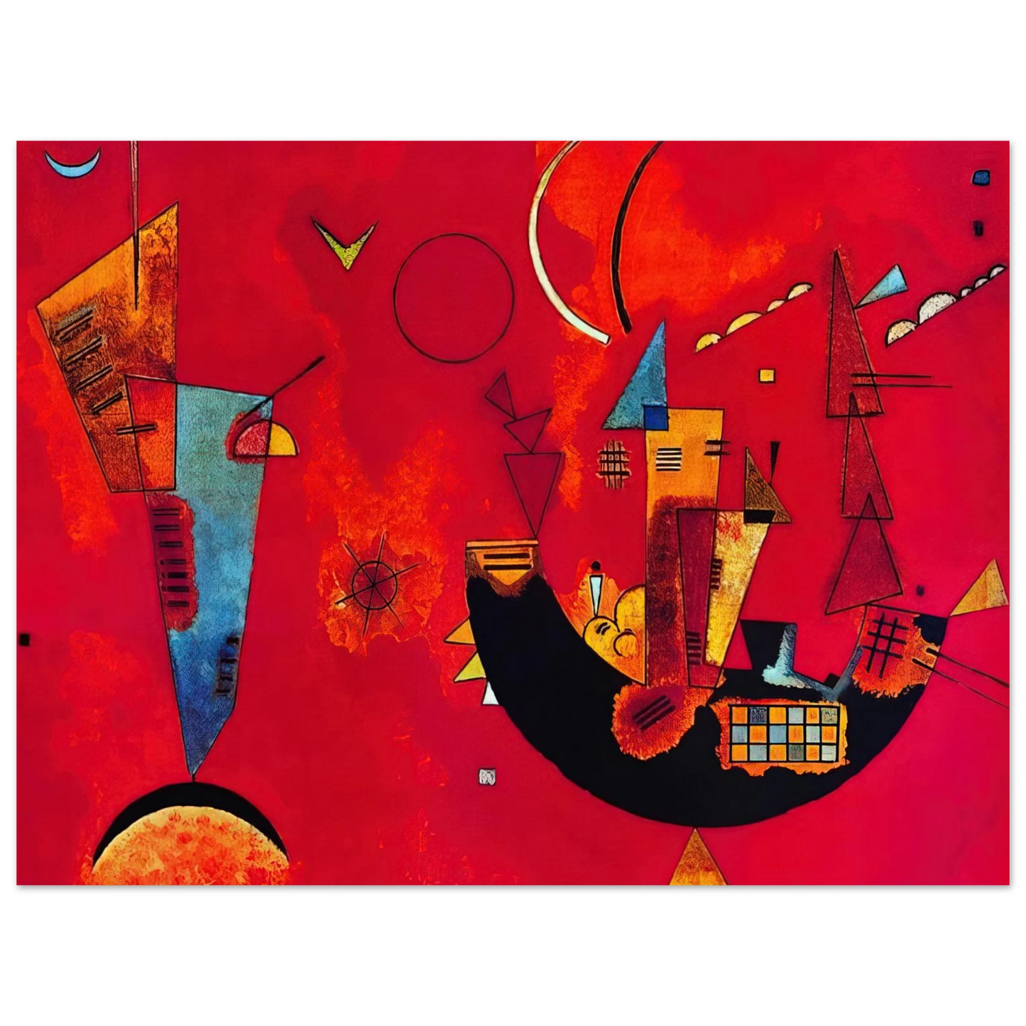 Wassily Kandinsky - MIT UND GEGEN 1929 Fine Art Poster - Default Title