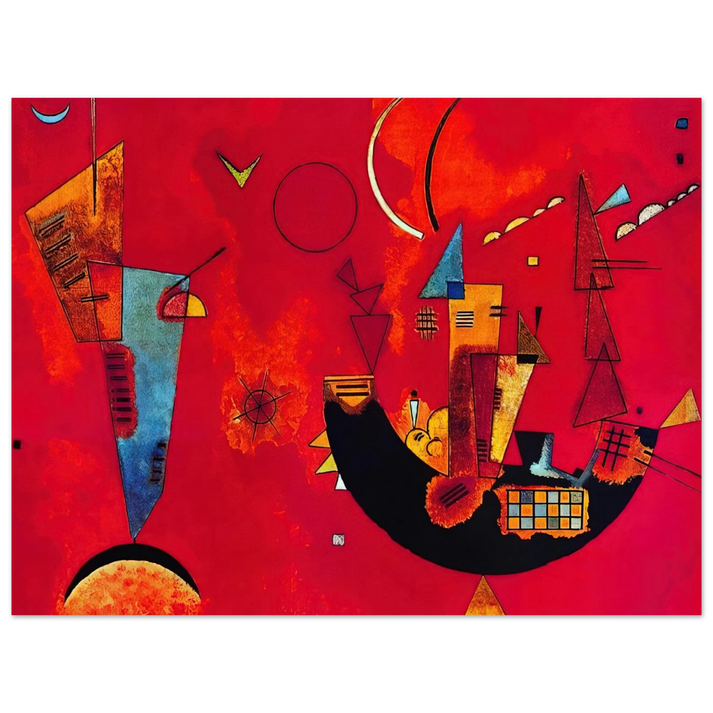 Wassily Kandinsky - MIT UND GEGEN 1929 75x100 cm / 30x40inches Fine Art Poster