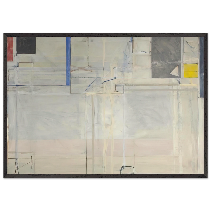 Ocean Park 131 - Richard Diebenkorn 70x100 cm / 28x40 inches Framed Art Print – Black Wooden Frame