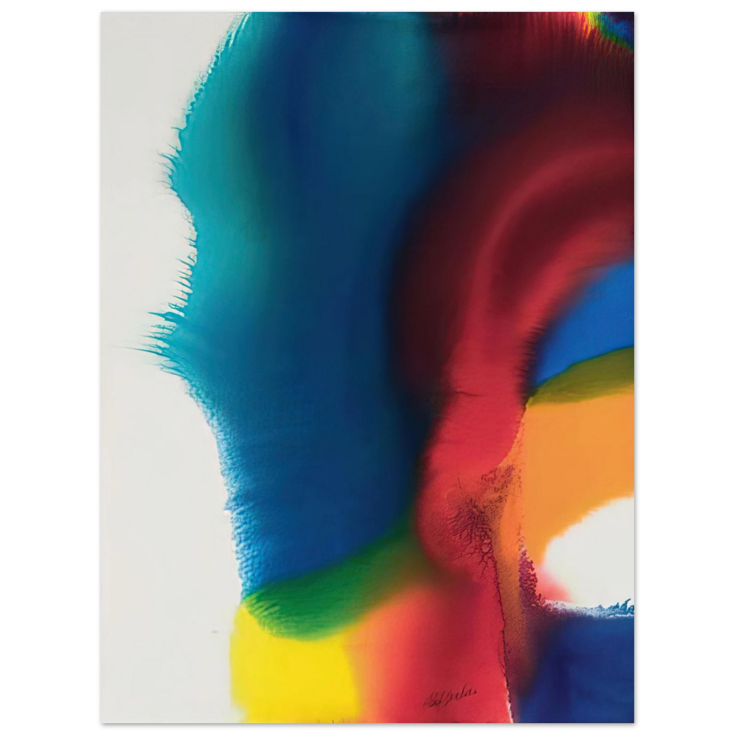 Paul Jenkins - Rainbow Bleed - Color Field Painting, Lyrical Abstraction Fine Art Poster - Default Title