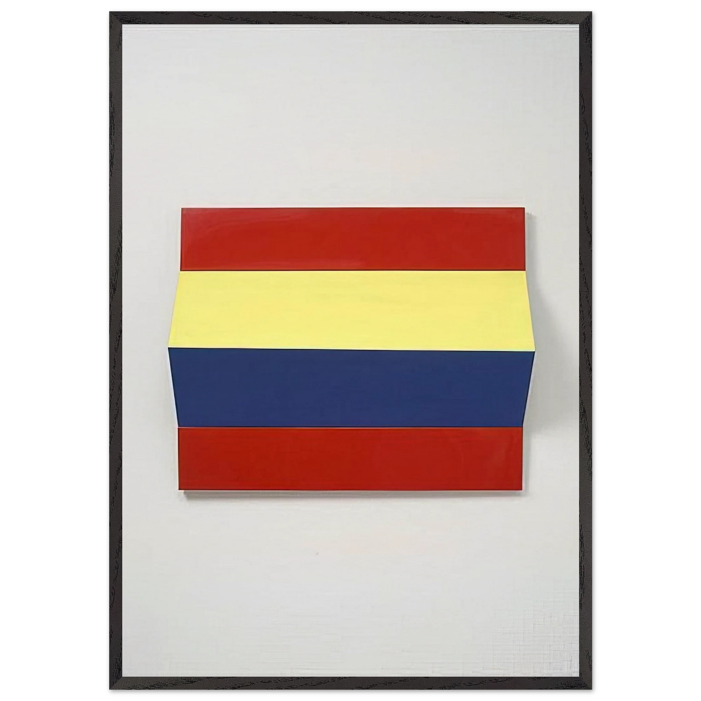 Fold - 1966 - Charlotte Posenenske 70x100 cm / 28x40 inches Framed Art Print – Black Wooden Frame