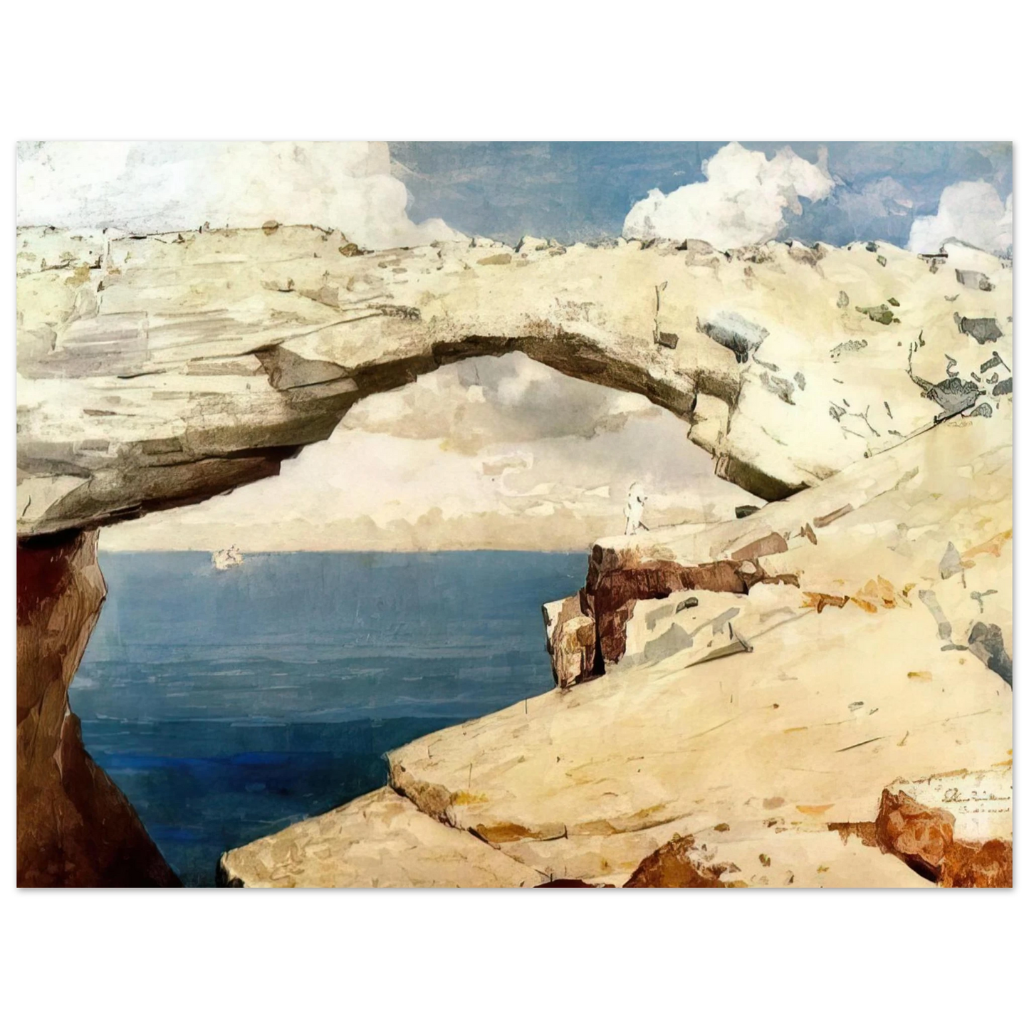 Winslow Homer - GLASS WINDOWS BAHAMAS 1885 Fine Art Poster - Default Title