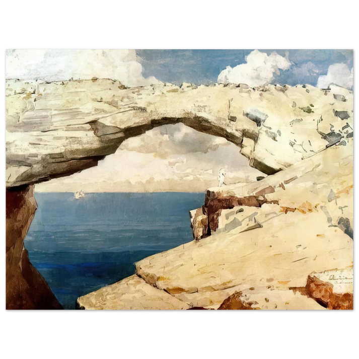 Winslow Homer - GLASS WINDOWS BAHAMAS 1885 75x100 cm / 30x40inches Fine Art Poster
