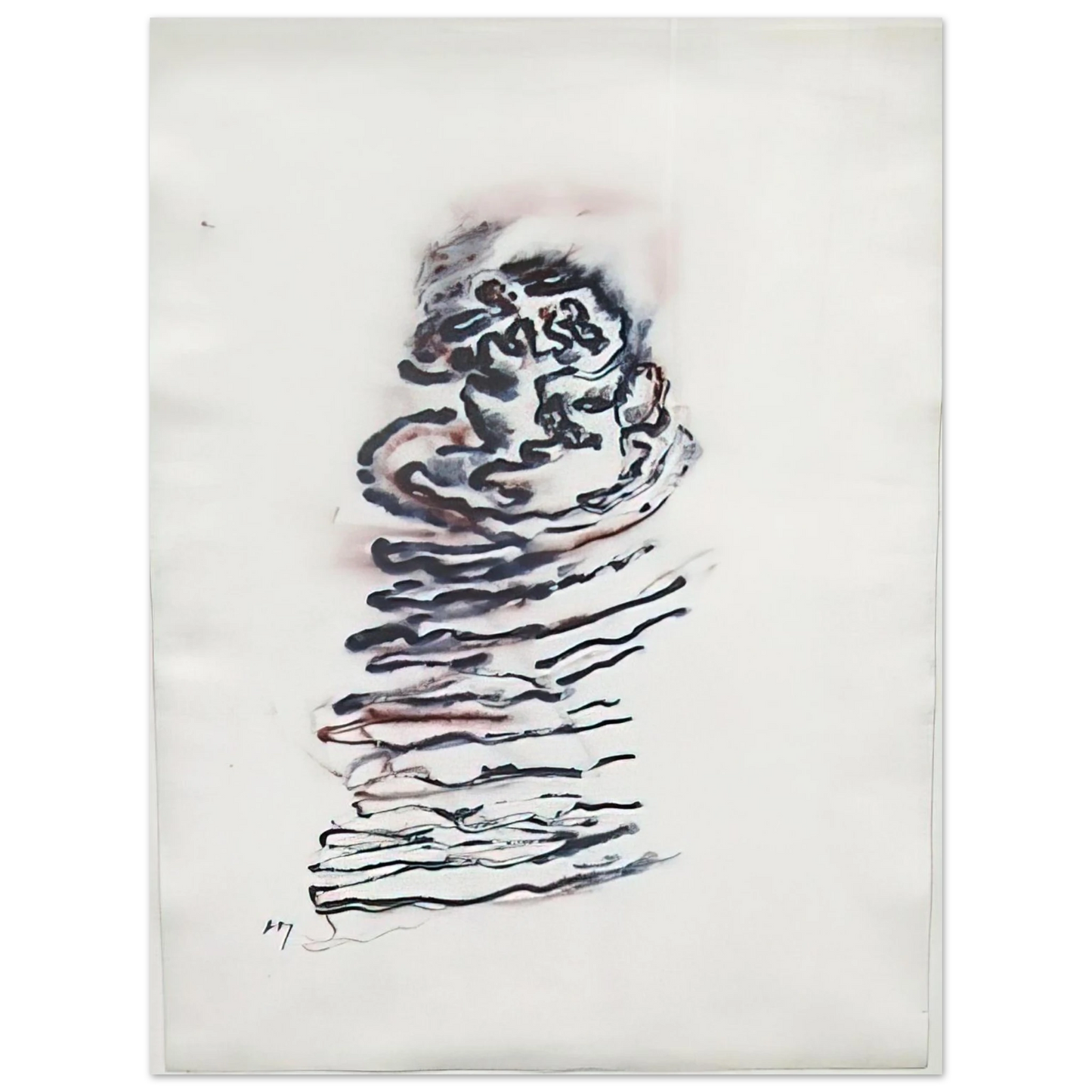 Henri Michaux - UNTITLED 1970 Fine Art Poster - Default Title