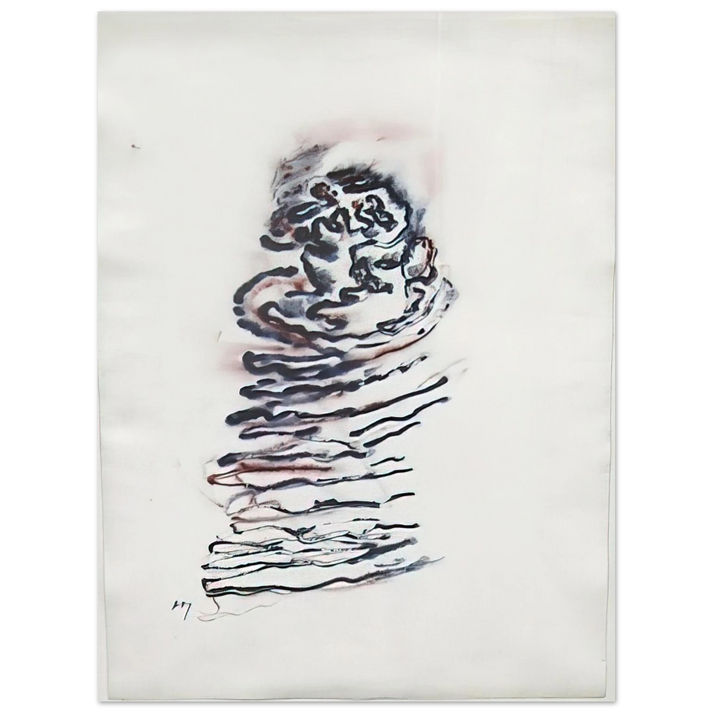 Henri Michaux - UNTITLED 1970 75x100 cm / 30x40inches Fine Art Poster