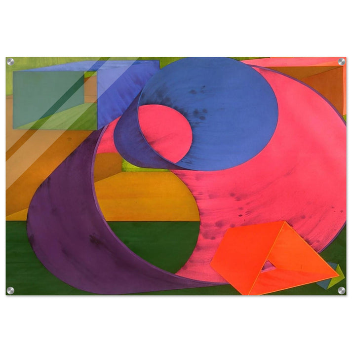 Indigo - Al Held Acrylic Print - 70x100 cm / 28x40″ inches