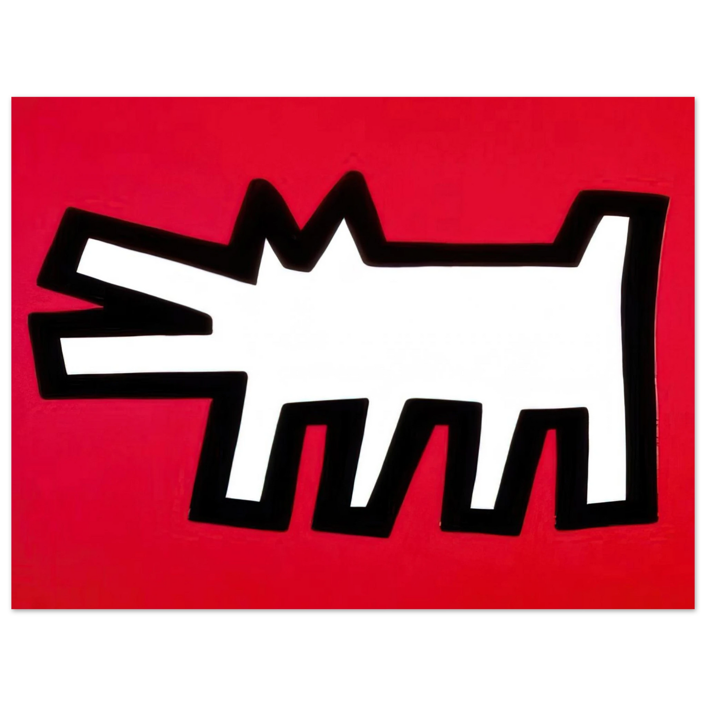 Keith Haring - BARKING DOG 1990 Fine Art Poster - Default Title