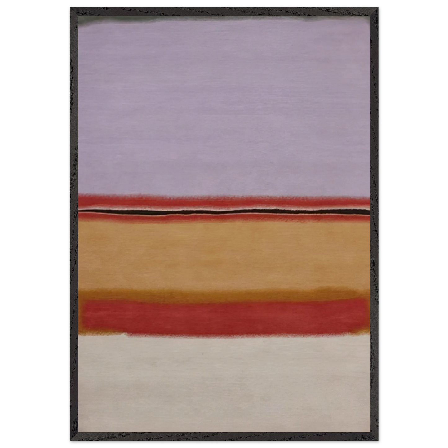 Orange over Violet - 1968 - Mark Rothko Framed Art Print – Black Wooden Frame - Default Title - -Framed Art Print