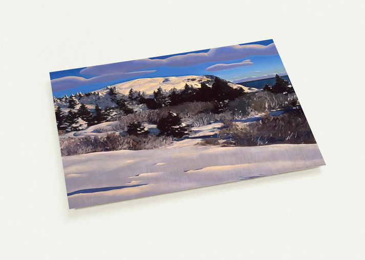 Maine Headland, Winter By Rockwell Kent Pack of 10 Post Cards | Rockwell Kent Post Cards | A6 (10.5 x 14.8 cm) - 4.1 x 5.8 inches