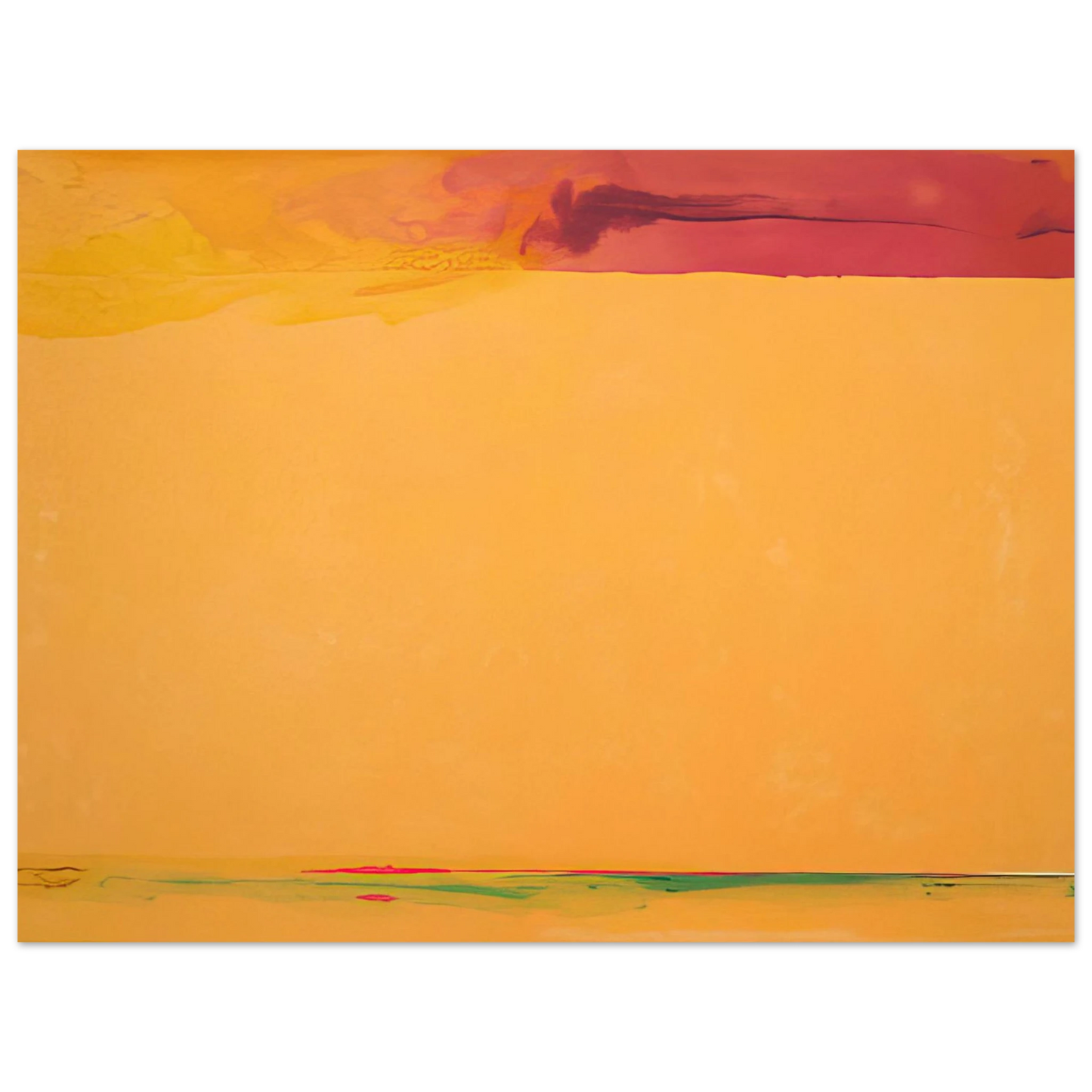 Helen Frankenthaler - Southern Exposure - 2005 Wall art - A2 (42 x 59.4 cm) - Premium Wooden Framed Poster With Fine Art Paper - White frame