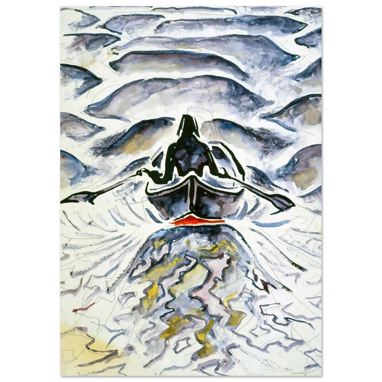 Walter Inglis Anderson - Walter Anderson Wall art - A3 (29.7 x 42 cm) - Premium Wooden Framed Poster With Fine Art Paper-canvas - Wood frame