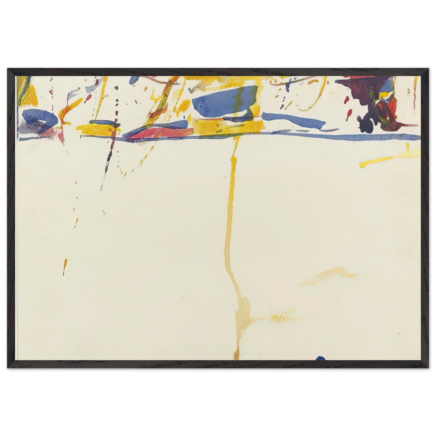 SF59-040 - Sam Francis Framed Art Print – Black Wooden Frame - Default Title - -Framed Art Print