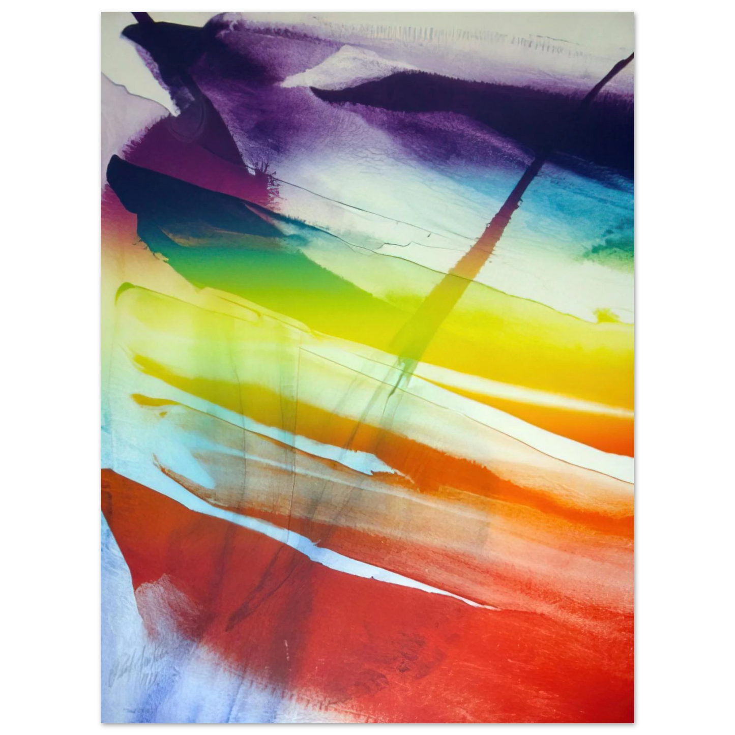 Paul Jenkins - Phenomena Franklin's Kite - 1974 Fine Art Poster - Default Title