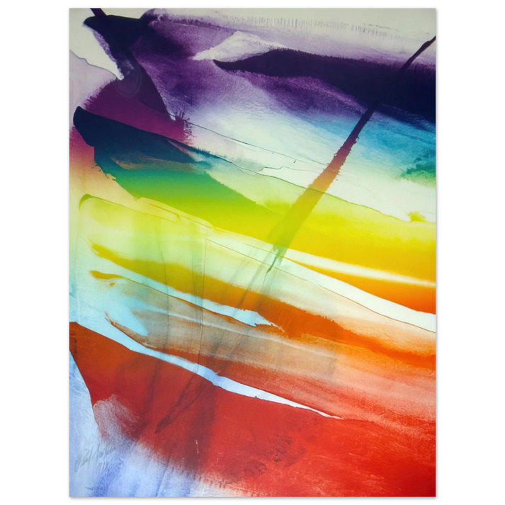 Paul Jenkins - Phenomena Franklin's Kite - 1974 75x100 cm / 30x40inches Fine Art Poster