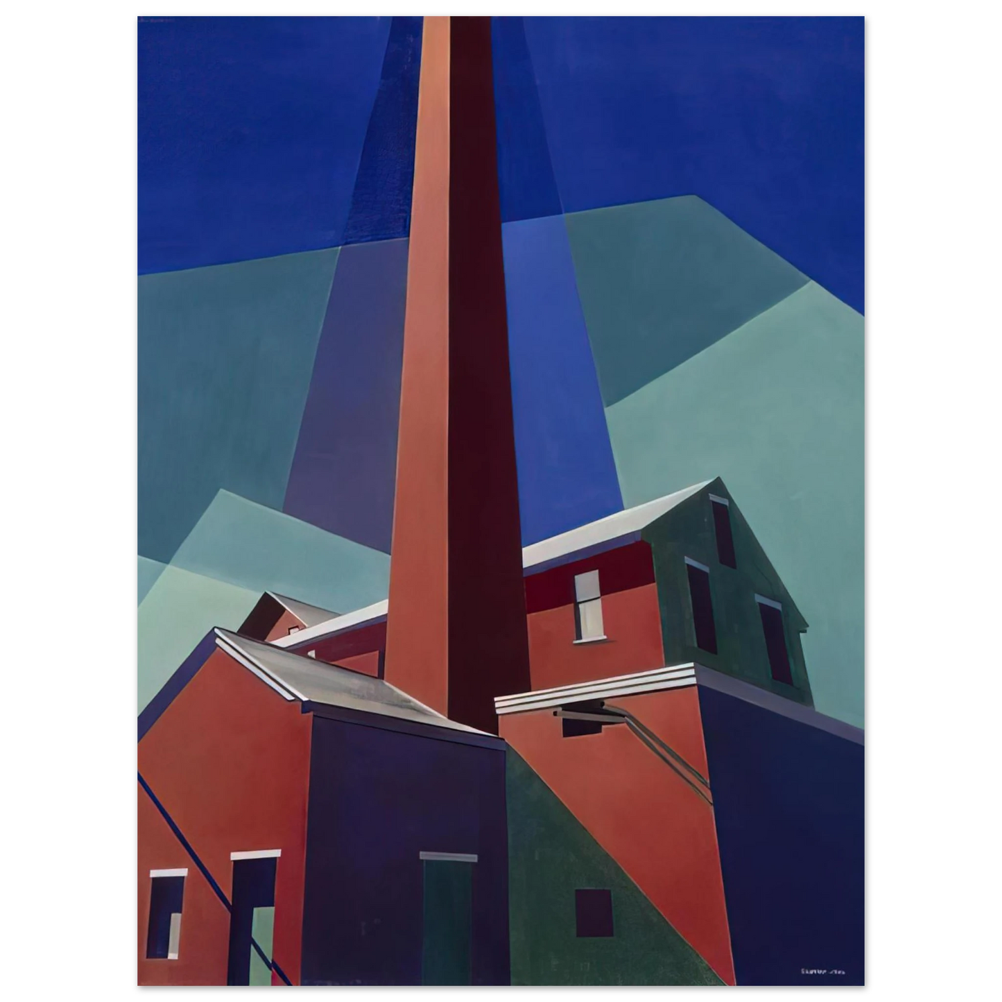 Charles Sheeler - Ballardvale - 1946 Fine Art Poster - Default Title