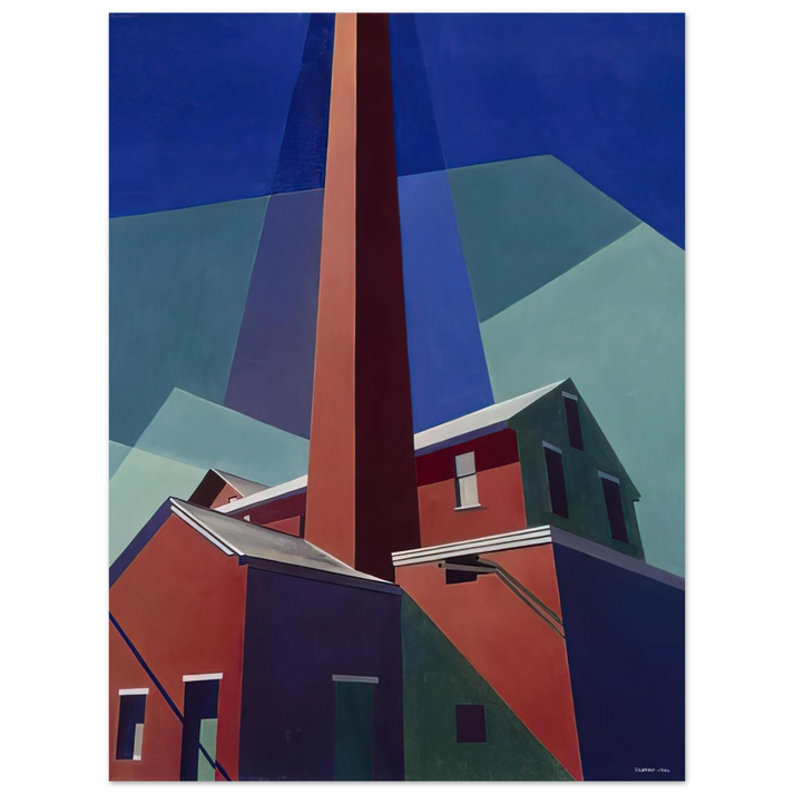 Charles Sheeler - Ballardvale - 1946 75x100 cm / 30x40inches Fine Art Poster