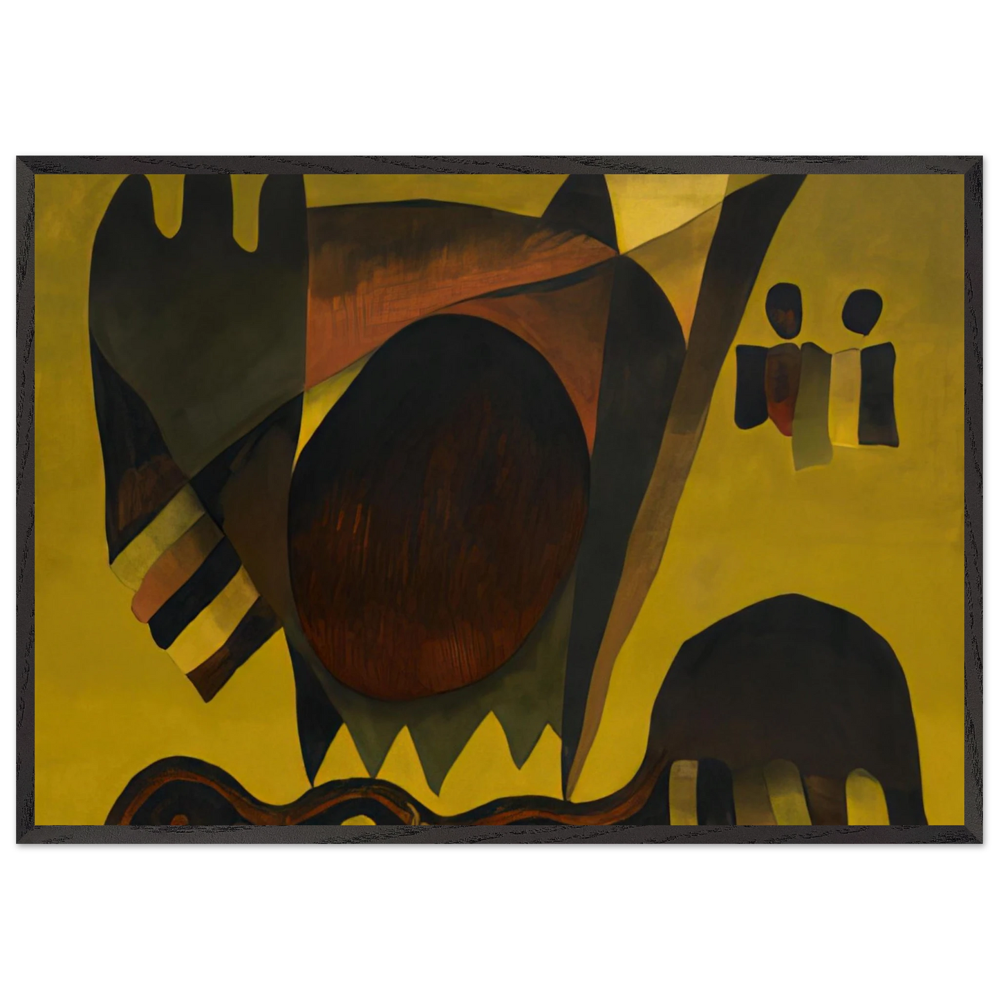 Indian Summer - 1941 - Arthur Dove 70x100 cm / 28x40 inches Framed Art Print – Black Wooden Frame