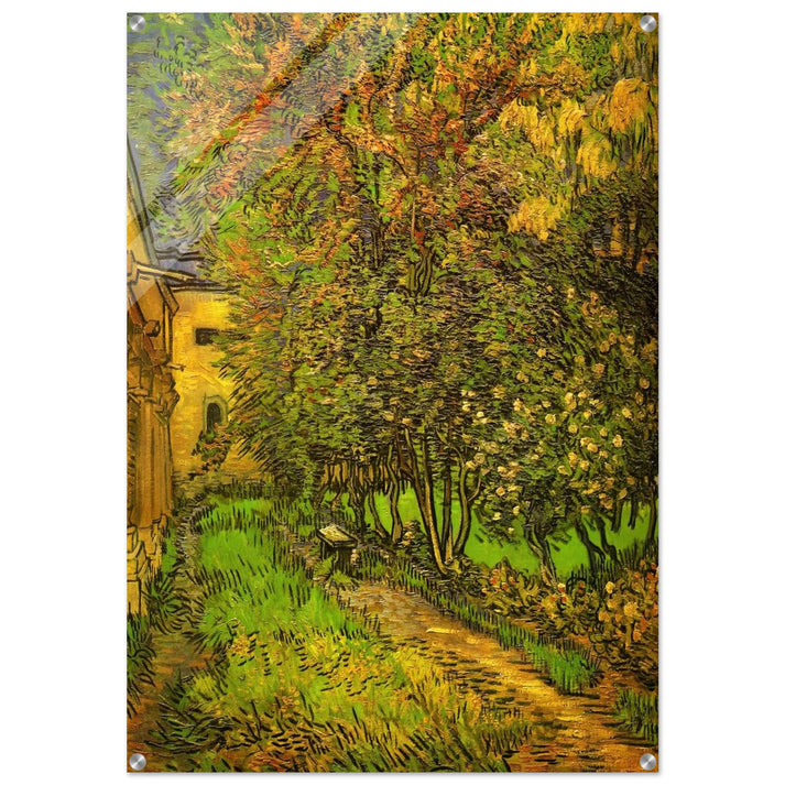 The Garden of Saint-Paul Hospital - Vincent van Gogh Acrylic Print - 70x100 cm / 28x40″ inches