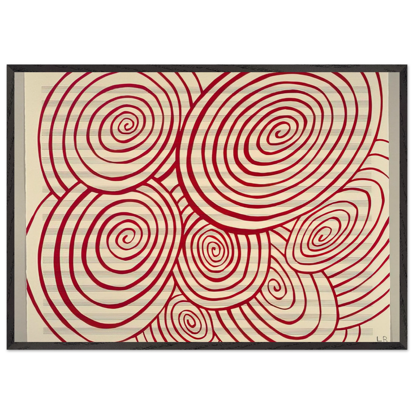 FUGUE 2003 - Louise Bourgeois 70x100 cm / 28x40 inches Framed Art Print – Black Wooden Frame