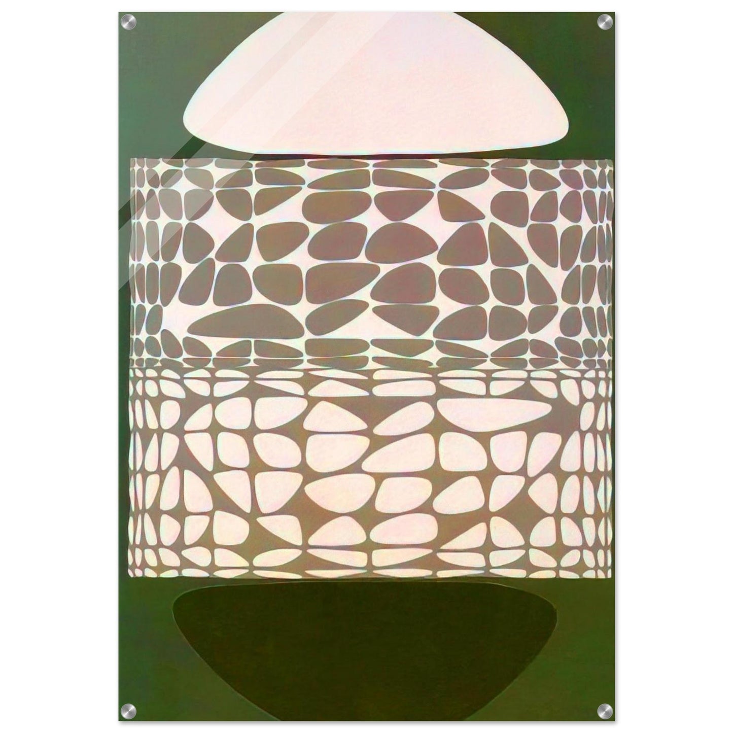 Meandres Belle-Isle - 1951 - Victor Vasarely Acrylic Print - 70x100 cm / 28x40″ inches | Victor Vasarely Wall Art | Victor Vasarely Prints