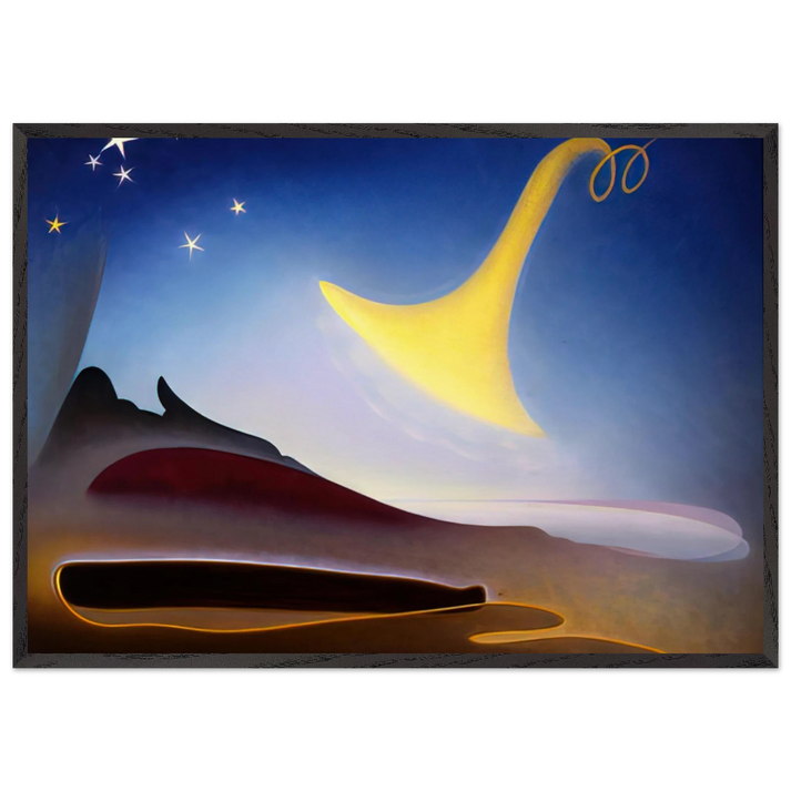 Awakening Memory of Father - 1943 - Agnes Lawrence Pelton 70x100 cm / 28x40 inches Framed Art Print – Black Wooden Frame