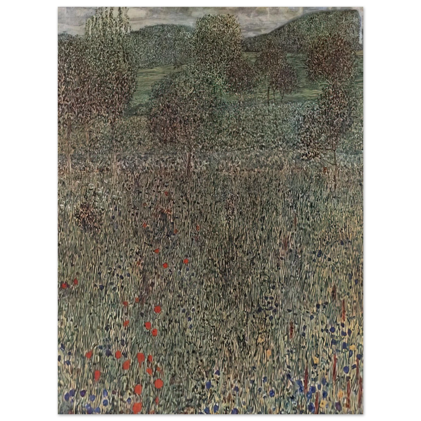 Gustav Klimt - BLOOMING FIELD Fine Art Poster - Default Title