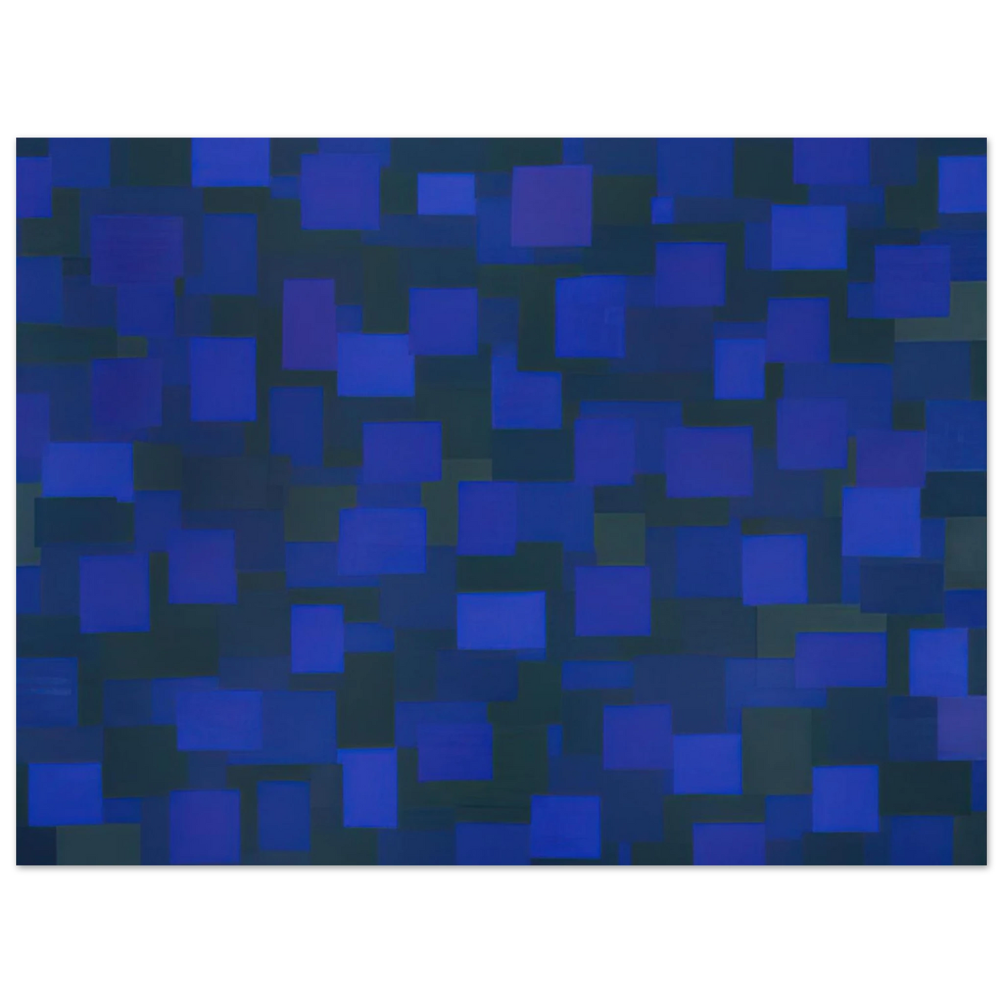 Ad Reinhardt - Number 88 Blue - 1950 Fine Art Poster - Default Title