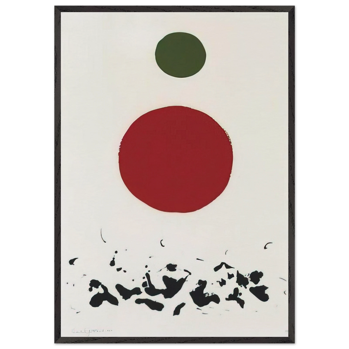 Flotsam - 1967 - Adolph Gottlieb 70x100 cm / 28x40 inches Framed Art Print – Black Wooden Frame